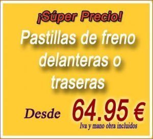Pastillas de freno delanteras y traseras